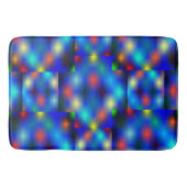 Farbig simuliert das Bild den Flößenschwung, über  Badematte (Vorderseite)