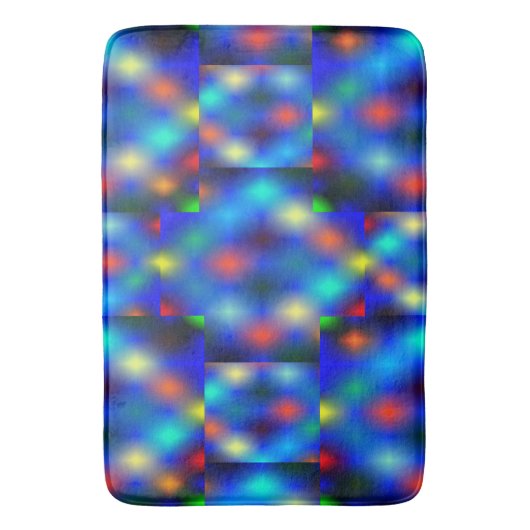 Farbig simuliert das Bild den Flößenschwung, über  Badematte (Vorderseite Vertikal)