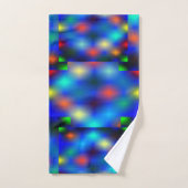 Farbig simuliert das Bild den Flößenschwung, über  Badhandtuch Set (Handtuch)