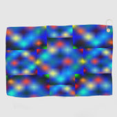 Farbig simuliert das Bild den Flößenschwung, über  Golfhandtuch (Horizontal)