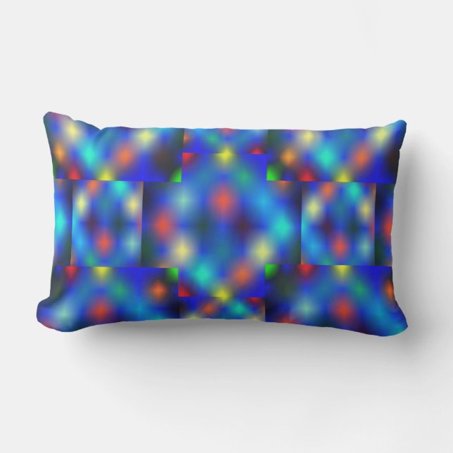 Farbig simuliert das Bild den Flößenschwung, über  Kissen Für Draußen (Vorderseite)