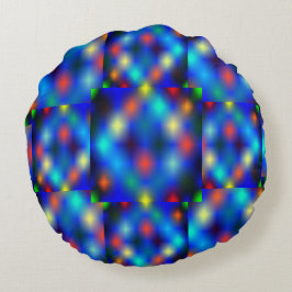 Farbig simuliert das Bild den Flößenschwung, über  Rundes Kissen