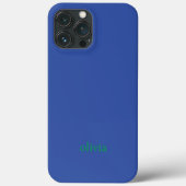 farbig und mutig | Blau und Grün Case-Mate iPhone Hülle (Rückseite)