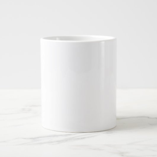farbig weiß Jumbo-Tasse (Vorderseite)