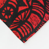 Farbig wirbelnde Fleece-Decke Fleecedecke (Ecke)