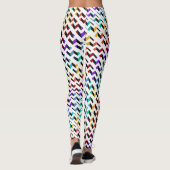 Farbig Zickzack Leggings (Rückseite)