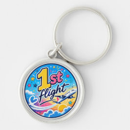 Farbige 1. Flug Flugzeug Souvenir Schlüsselanhänger