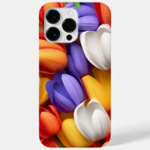 FARBIGE 3-D-BLICK TULIP-BLUME Case-Mate iPhone HÜLLE (Rückseite)