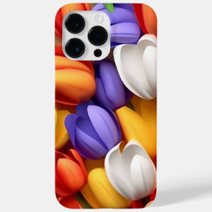 FARBIGE 3-D-BLICK TULIP-BLUME Case-Mate iPhone 14 PRO MAX HÜLLE