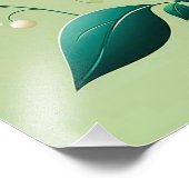 Farbige 3D-Blume Fotodruck (Ecke)