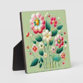 Farbige 3D-Blume Fotoplatte (Vorderseite)