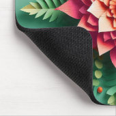 Farbige 3D-Blume Mousepad (Ecke)
