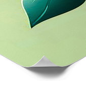 Farbige 3D-Blume Poster (Ecke)