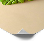 Farbige 3D-Blume Poster (Ecke)