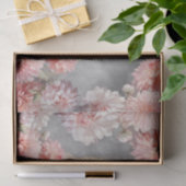 Farbige 3D-Blumen & Löwe vor Kohlehintergrund Seidenpapier (Geschenk)