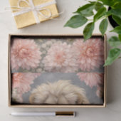 Farbige 3D-Blumen & Löwe vor Kohlehintergrund Seidenpapier (Geschenk)