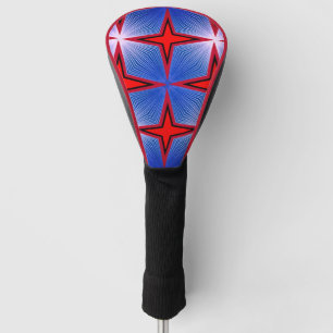 Farbige 3D-Digital-Fahrerabdeckung – Perfekte Pass Golf Headcover
