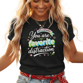 Farbige 3D Lieblingsablenkung Pop-Art T-Shirt