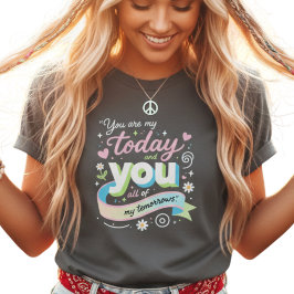 Farbige 3D-Morgen-Zitat-Pop-Art T-Shirt