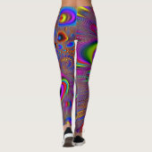 Farbige 3D-Rave-Leggings Leggings (Rückseite)