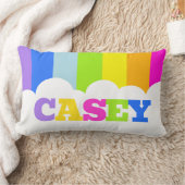 Farbige 5-Buchstaben-Bezeichnung Regenbogenwolke Lendenkissen (Decke)