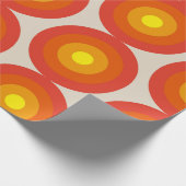 Farbige 70er 80er Retro Muster Geschenkpapier (Ecke)