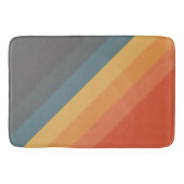 Farbige 70er 80er Retro Streifen Badematte (Vorderseite)