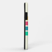 Farbige 70er 80er Retro Streifen Case-Mate iPhone Hülle (Hinten/Rechts)