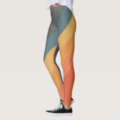 Farbige 70er 80er Retro Streifen Leggings (Links)