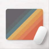 Farbige 70er 80er Retro Streifen Mousepad (Mit Mouse)