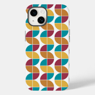 Farbige 70er-Jahre Vintage-Geometrie-Muster Case-Mate iPhone 14 Hülle