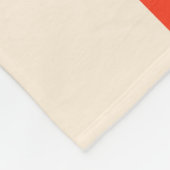 Farbige 70er Retro Streifen Fleecedecke (Ecke)