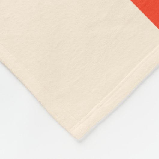 Farbige 70er Retro Streifen Fleecedecke (Ecke)