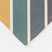 Farbige 70er Retro Streifen Fleecedecke (Ecke)