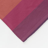 Farbige 70er Retro Streifen Fleecedecke (Ecke)