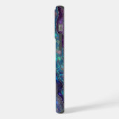 Farbige Abalone-Wellen iPhone Hülle (Linke Seite)