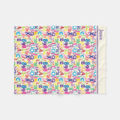 Farbige ABCs und 123 Fleecedecke (Vorderseite (Horizontal))