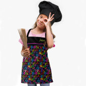 Farbige ABCs und 123 Schürze