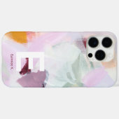 Farbige Abstrakt Art Monogram Individuelle Name Case-Mate iPhone Hülle (Rückseite (Horizontal))
