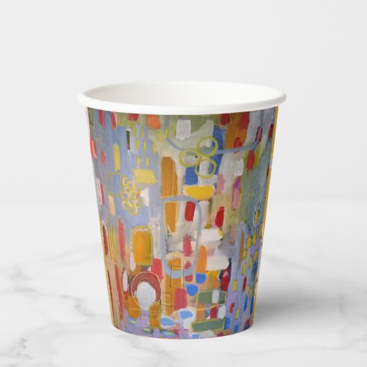 Farbige Abstrakt Art Paper Cups Pappbecher (Vorderseite)
