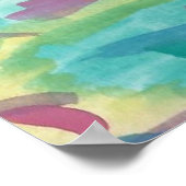 Farbige Abstrakt Art Poster drucken (Ecke)