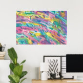 Farbige Abstrakt Art Poster drucken (Heimbüro)