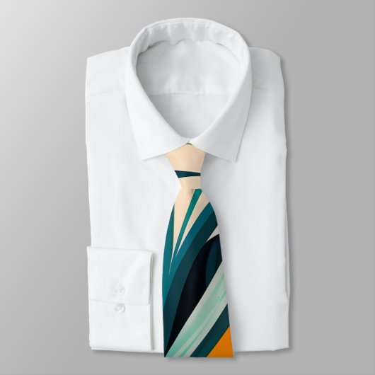 Farbige abstrakt grüne Mischstruktur Krawatte (Gebunden)