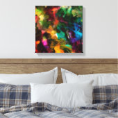 Farbige, Abstrakt ummantelte Canvas - 12 Zoll x 12 Leinwanddruck (Insitu (Schlafzimmer))