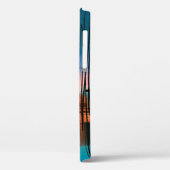 Farbige abstrakte Acrylmalerei. Surreal Landschaft Case-Mate iPhone Hülle (Rückseite / Links)