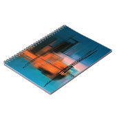 Farbige abstrakte Acrylmalerei. Surreal Landschaft Notizblock (Linke Seite)