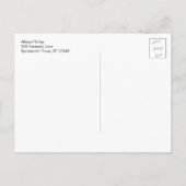 Farbige Abstrakte Alkoholtinte, ich vermisse dein Postkarte (Rückseite)