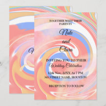 Farbige abstrakte Aquarell-Add-Name-Text