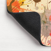 Farbige abstrakte Aquarell-Spritzer Mousepad (Ecke)