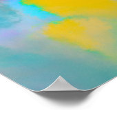 Farbige Abstrakte Aquarellbilder Poster (Ecke)